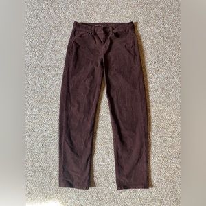 American Eagle Maroon Corduroy Pant